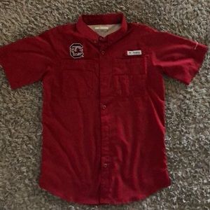 Columbia PFG USC Gamecocks button down